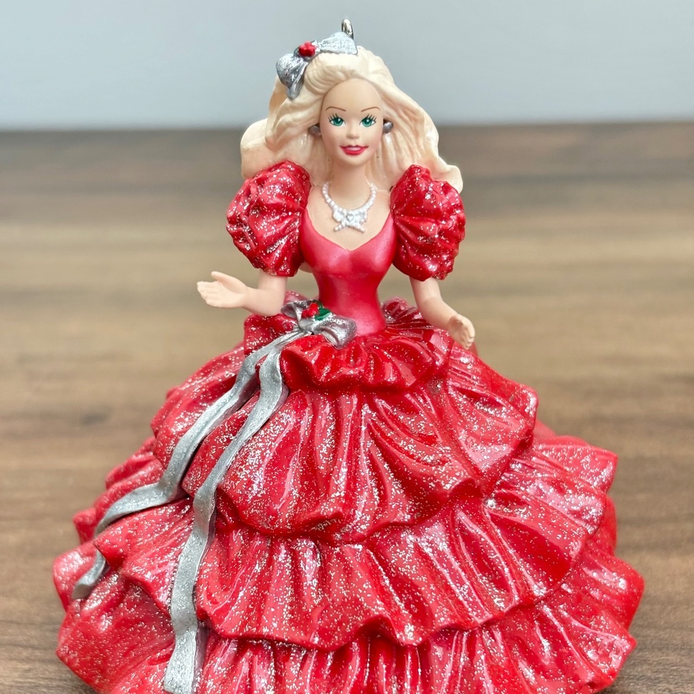 VINTAGE Hallmark Ornament Holiday Red BARBIE COLLECTORS CLUB 1st in Series 1996